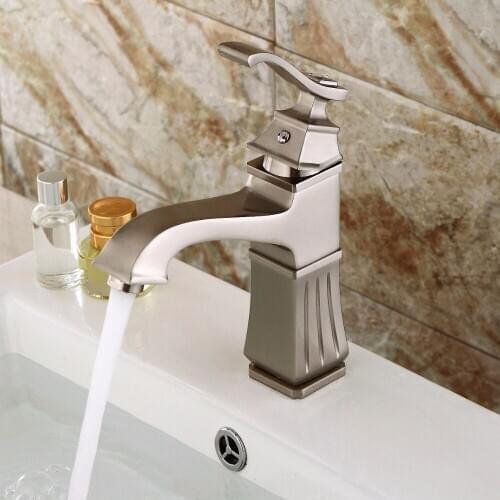 Modern brass pull out laundry faucet basin faucet water tap for bathroom with pull out shower head ORB plating luxury faucet