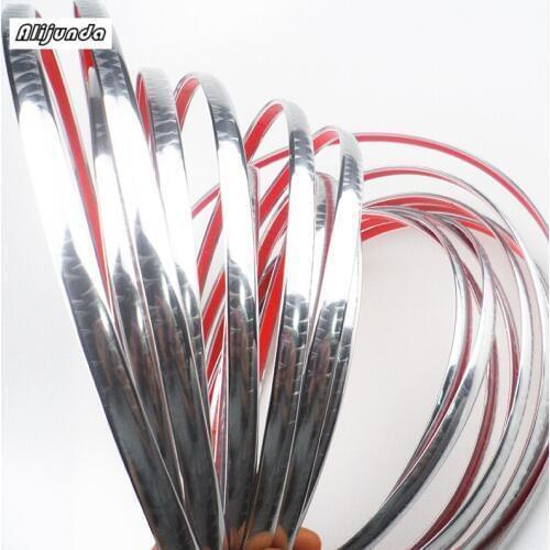 Car-styling 10mmx15m DIY Car decoration Chrome Strip sticker for BMW X-series 3-series 5-series 7-series E F-series