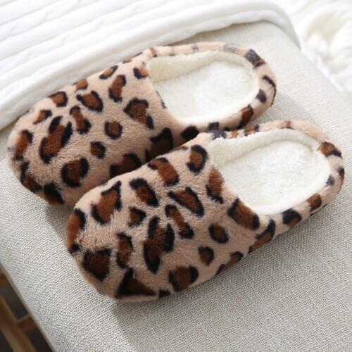 Warm Women Fluffy Slippers Indoor Shoes Home Plush House Slippers Winter Faux Fur Bedroom Slides Unisex Soft Shoes Wholesale