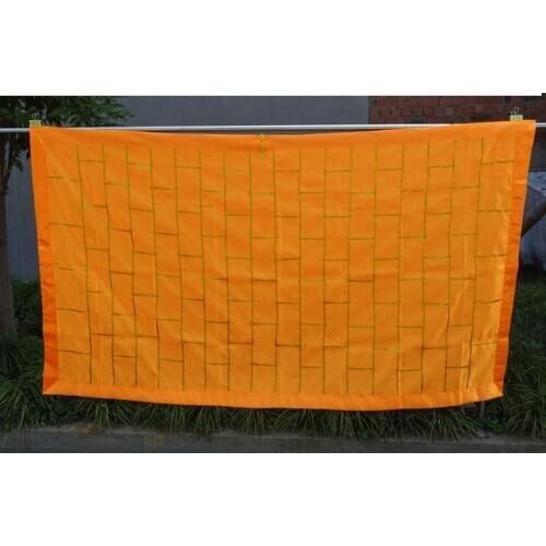 Unisex high quality buddhist shaolin monk kung fu suits buddha cassock kesa robe zen lay clothing zuyi yellow/red