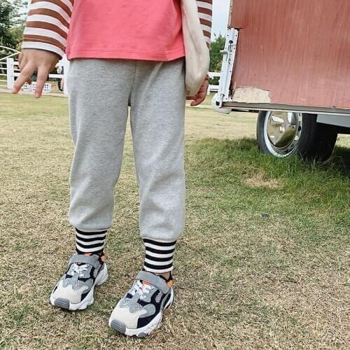 2020 Spring Autumn Baby Girl Boy Casual Sports Pants Childrens Cloth Mid Waist Trousers Kids Loose Pencil Pants