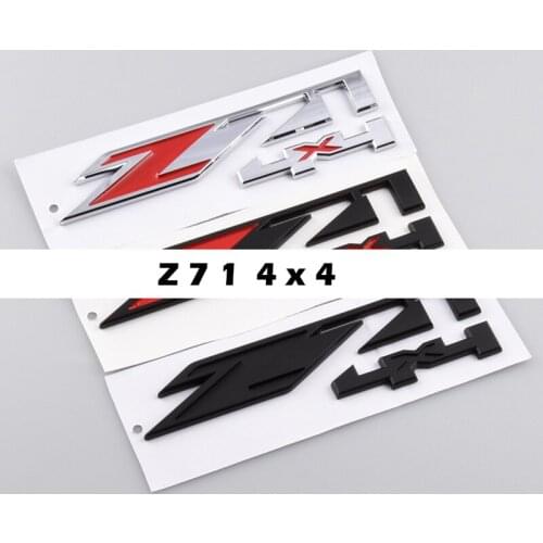 Z71 4x4 Letters Emblem for Chevrolet TAHOE Car Styling Luxury Business Car Badge Rear Trunk Nameplate Logo Sticker Black Red