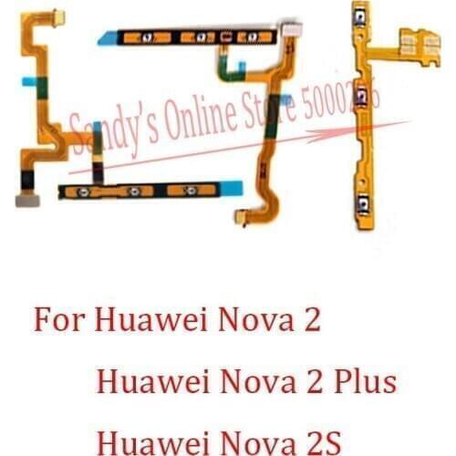 10 PCS Power Volume Swith Side Button Key Flex Cable For Huawei Nova2 Nova 2 Plus 2S 2plus Nova2plus Nova2s Repair Parts