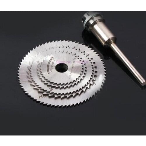 100set 6pcs 22-44mm Mini HSS Circular Saw Blade Jig Saw Rotary Tool Metal Cutter Power Tool Set Wood Cutting Discs