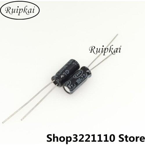 100pcs 3.3UF 100V 5X11mm Aluminum Electrolytic Capacitor 100V 3.3UF 5*11mm CLseries 105 temperature life expectancy 2000H