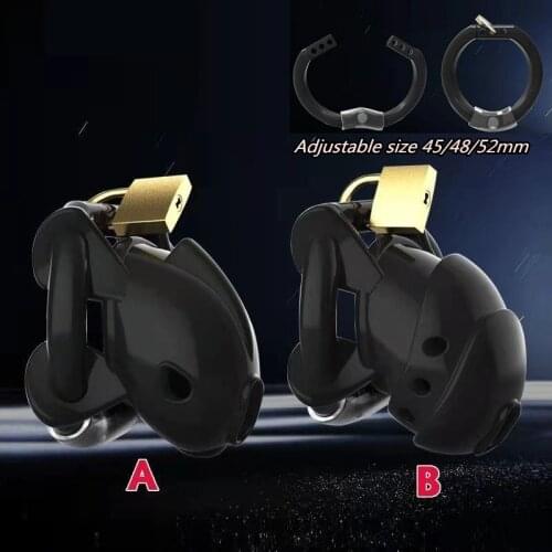 2021 New Male Chastity Device Silicone Soft Cock Cage with Adjustable(45/48/52mm) Penis Ring BDSM Sex Toys for Men Chastity Belt