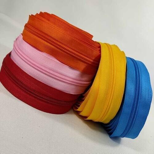5 Meters 5# Zipper Nylon Sofa Cover Tent Mosquito Net Handbag Bag Cushion Pillow Zipper Cut At Will( Give Away 5 Pcs Zipper Head