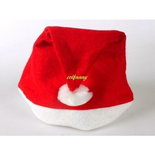 500pcs/lot Adult & child Size Christmas Santa Hat Red Hats For Christmas Decoration& Christmas Party Supplies