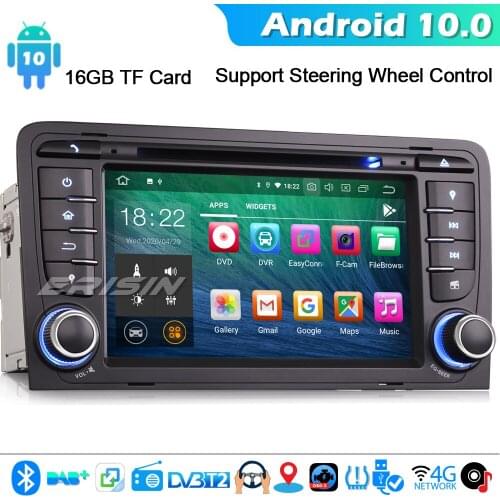 5147 Autoradio Car Stereo DVD Player for AUDI Audi A3 S3 RS3 RNSE-PU DAB+ Wifi 4G Bluetooth OBD Android 10 SatNav