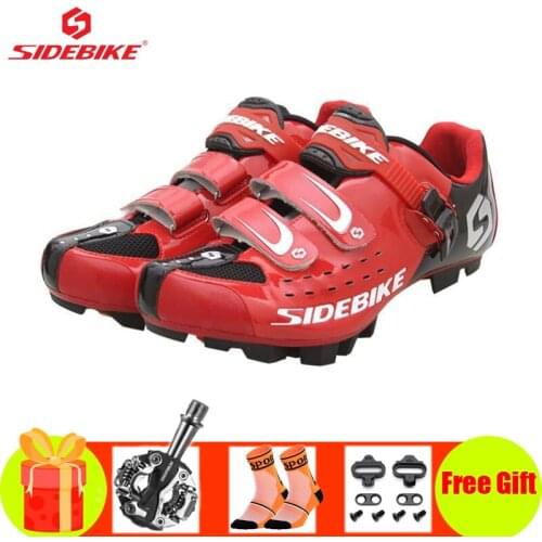 SIDEBIKE Cycling Shoes Men Sapatilha Ciclismo Mtb Pedals Breathable Self-locking Athletic Mountain Bike Mtb Riding Bicycle Shoes
