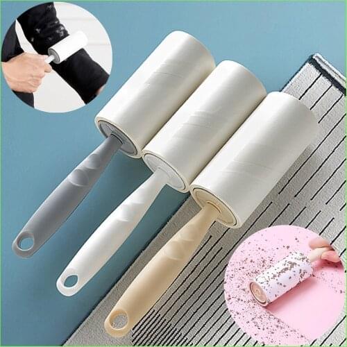 High Quality 60 Sheets with Handle Brush Dust Remover Sticky Clothes Pet Dog Hair Fabric Fluff Roller Cleaner Accessories Roller