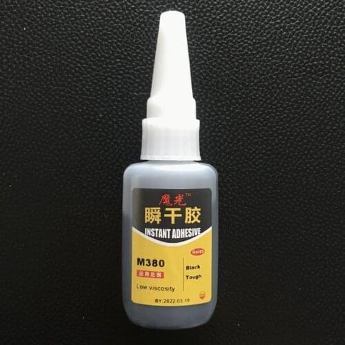 M380 Instant glue Black enhanced fast curing cyanoacrylate adhesive(Perfect substitution)