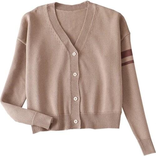 2020 New Korean School Uniform Jk College Style Knit Cardigan Fashion V-neck 3 Colors School Girls British Soft Sister Sweater