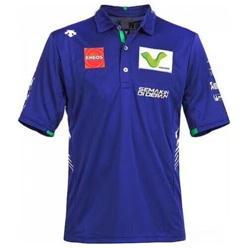 NEW Motorcycle Polo Moto GP Movistars Racing polo Shirt For Yamaha YZR M1 Team Polo Shirt