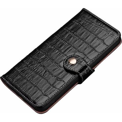 Luxury Crocodile pattern 100% Genuine Leather natural skin Cover Flip Phone Case for iphone 11 Pro max X XS XR 7 8 6 6S