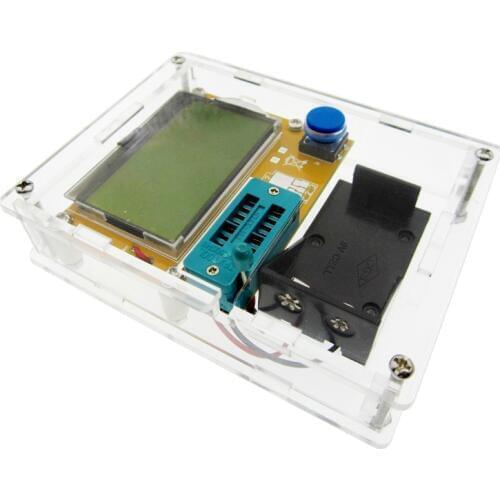 2016 Latest LCR-T4 ESR Meter Transistor Tester Diode Triode Capacitance Mos Mega328 Transistor Tester + CASE (not Battery )