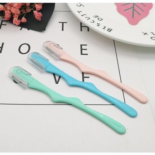 3Pcs/Set Facial Eyebrow Trimmer Armpit Hair Razor Beauty Face Eye Brow Shaper Shaver Stainless Steel Blades Makeup Tools