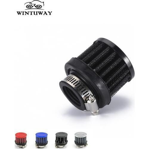 WINTUWAY Universal Small Air Filter Motorcycle Turbo High Flow Racing Cold Air Intake Filter Washable Mushroom Head 25mm