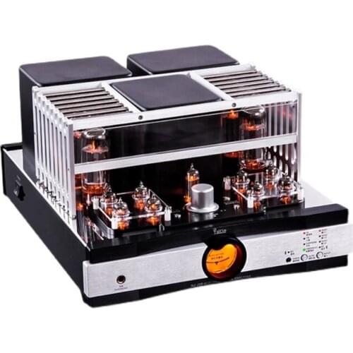 YAQIN MS-20B EL34 tube power amplifier，5.0 Bluetooth tube fever HiFi vacuum tube combined push-pull home audio amplifier