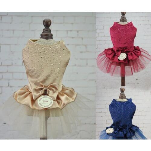Dog skirt Clothing For Dogs Pet Cat Clothes Spring summer Style Princess Fluffy Skirt Wedding Dog Dress Pet Supplies