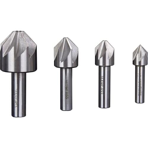 Countersink Chamfering End Mill Cutter Bit Tool for Wood Quick Change Bit