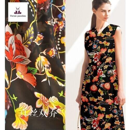 100% mulberry silk double joe fabric cloth per meter 18mm width 138 cm soft womens clothing dress shirt fabric alibaba express