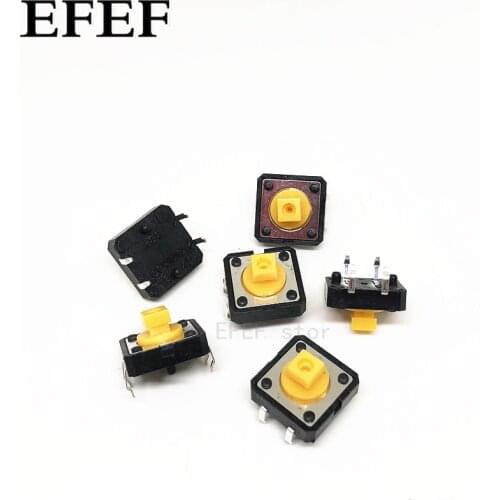 1000pcs/lot 12*12*7.3mm band location 12 * 12 * 7.3 mm key switch tact Switch micro switch button B3F-4055