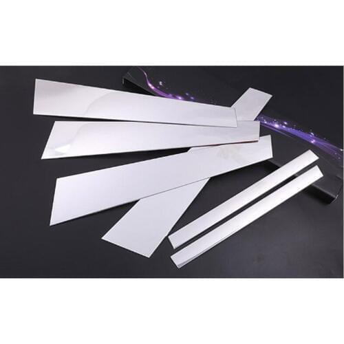 6pcs/set Car Window Decorative Strips Sticker For BMW 5 Series F10 520li 525li 530 535li 2011-2016 Car Accessories Styling