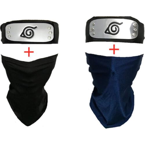 Hatake Kakashi Cosplay Mask Headband Anime Naruto weapon Accessories Halloween Costume Arms Props