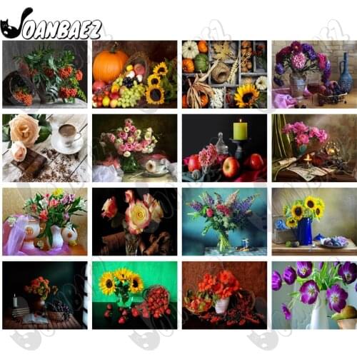 Classical Flower 5D Diy Diamond Painting Still Life Mosaic Rose Round Diamond Cross Stitch Art Inlaid Bedroom Handmade Gift Deco
