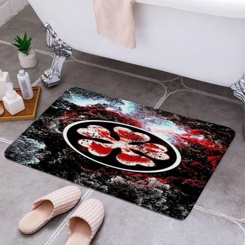 Black Clover 3D Print Doormats Rectangle Non-Slip DoorMat Bedroom Kitchen Entrance Print Door rugs Dropshipping