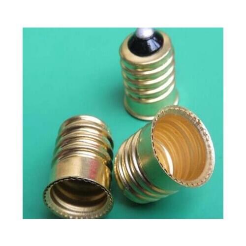 Brass E14 To E12 Lamp Holder Converter For Light Bulb