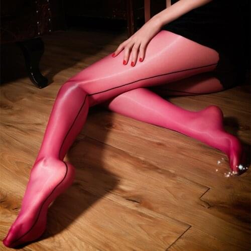 Oil Glossy Back Line Seamed Tights Ultra Thin Transparent Stockings Smooth Seamless High Waist Pantyhose Women Sexy Lingerie