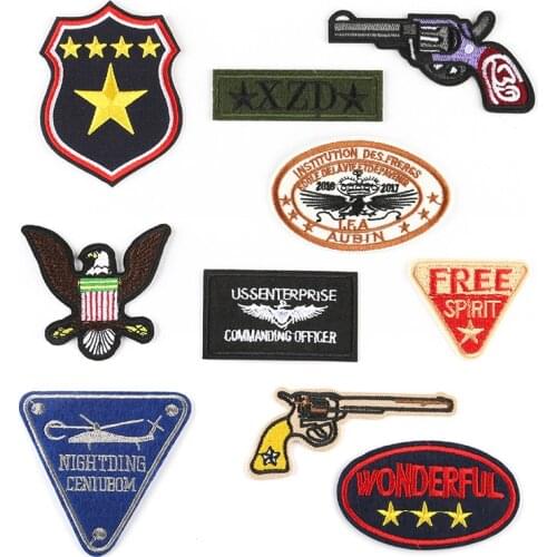 Fashion New Clothing Accessories English Alphabet Embroidery Patch DIY Luggage Shoes Hat Ironing Patch Supplies