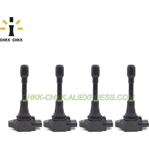 4PCS CHKK-CHKK 22448-JA00C New Car Ignition Coil for Nissan Altima Rogue Sentra Versa Infiniti 22448JA00C