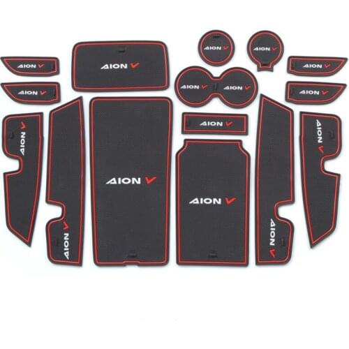 Car Door Slot Pad Cup Armrest Storage Pad Anti-Slip Mat Carpet For Trumpchi Aion S Dazzle