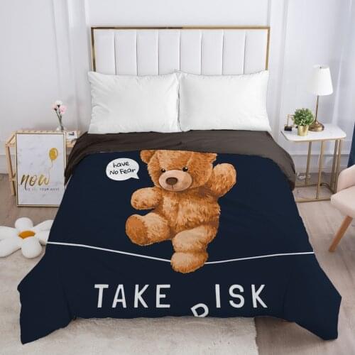 Duvet cover Quilt/Blanket/Comfortable Case Luxury Bedding 140x200 150x200 240x220 240x260 for Home 3D Print animal RISK