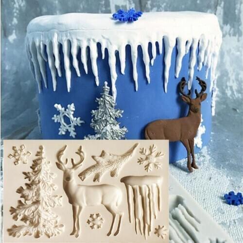 Sugarcraft Christams S Shape silicone mold fondant mold cake decorating tools chocolate gumpaste mold M194-D008