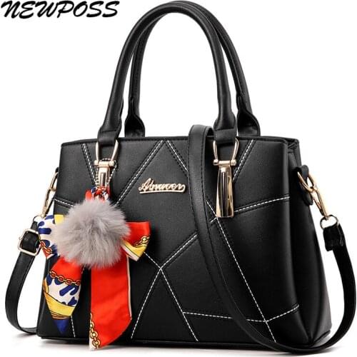 Newposs New Luxury Handbag Women Stitching Wild Messenger Bags Designer Brand Plaid Shoulder Bag Female Ladies Totes