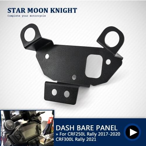 For HONDA CRF250L CRF300L Rally 2017 - Dash Bare Panel Instrument USB Charger Cigarette Lighter Switch Extension Expand Bracket