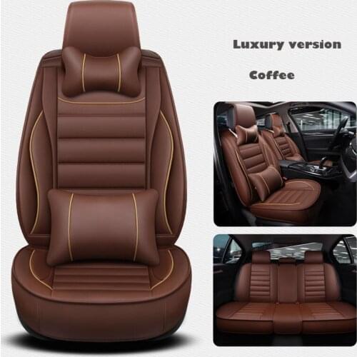 Universal car seat cover leather for skoda octavia a5 kodiaq superb fabia 3 karoq seat ibiza kia Sportage 2 3 4 car accessories