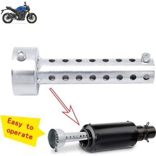 Universal 35/42/45/48/60MM Motorcycle Silver Exhaust Silencer DB Killer Muffler Baffle Insert Silver Noise Sound Eliminator