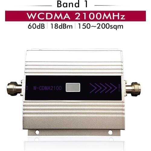 60dB Gain LCD Display Signal Booster 3G UMTS WCDMA 2100 (LTE Band 1) Mobile Signal Repeater 3G Network Cellular Signal Amplifier