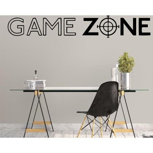 New Design Game Zone Cartoon Wall Decals Pvc Mural Art Diy Poster For Kids Room Decoration Removable Decor Wall Decals
