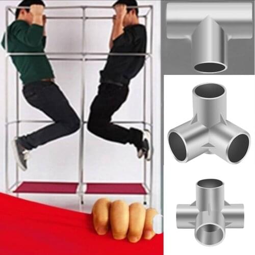 Inner diameter 16mm aluminum alloy strong connectors for wardrobe, shelf bracket fittings T shape, 3D three ways, four ways