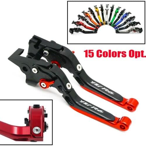 For YAMAHA YZFR6 YZF R6 YZF-R6 R6 1999 2000 2001 2002 2003 2004 Motorcycle Accessories Extendable Adjustable Brake Clutch Levers