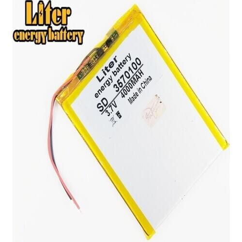 3.7V,4000mAH 3570100 (polymer lithium ion battery) e-books GPS PDA Li-ion battery for tablet pc,mp4,cell phone