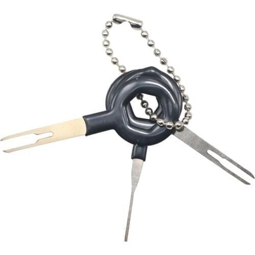 3 Pcs Car Plug Terminal Needle Retractor Pick Removal Tool Wire Plug Connector Extractor Puller Release Pin