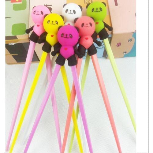 300Pairs Learning Gift Helper for Chopstick Beginner Kids Children Training Chopsticks Silicone Cartoon Panda Chopsticks
