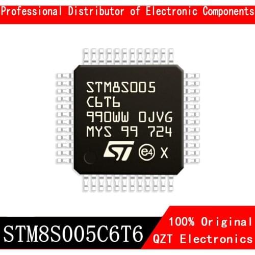 5pcs/lot new original STM8S005C6T6 STM8S005 LQPF-48 microcontroller MCU